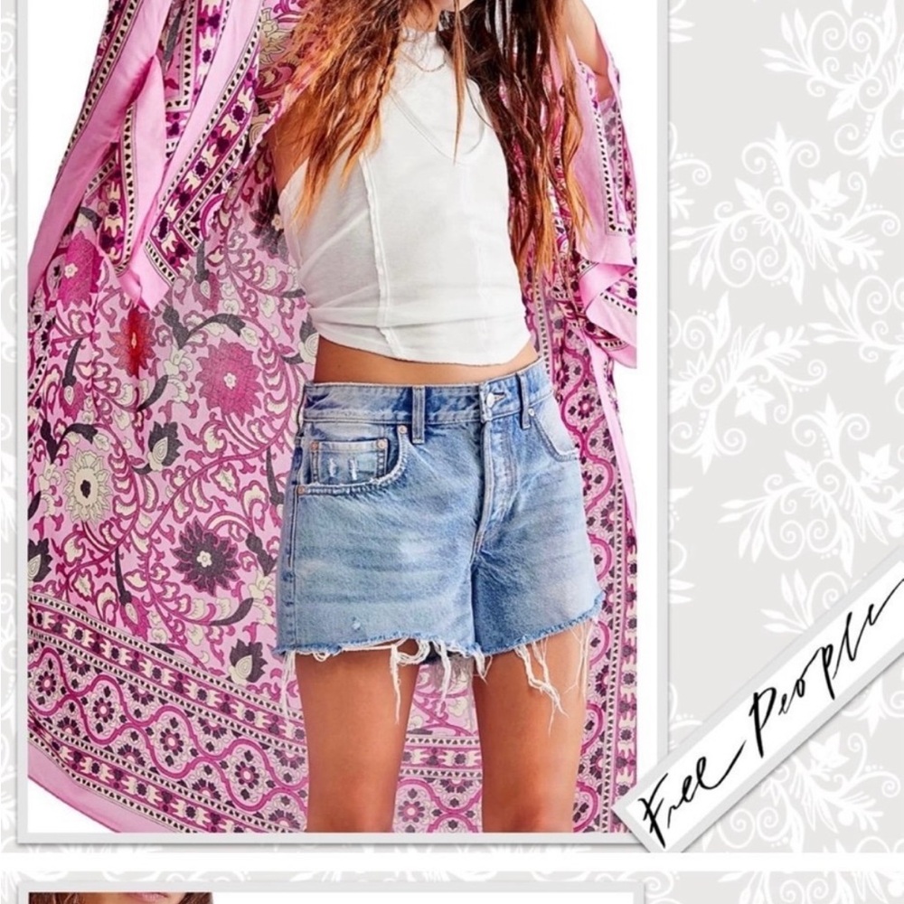 NWT free people Kimno Pink